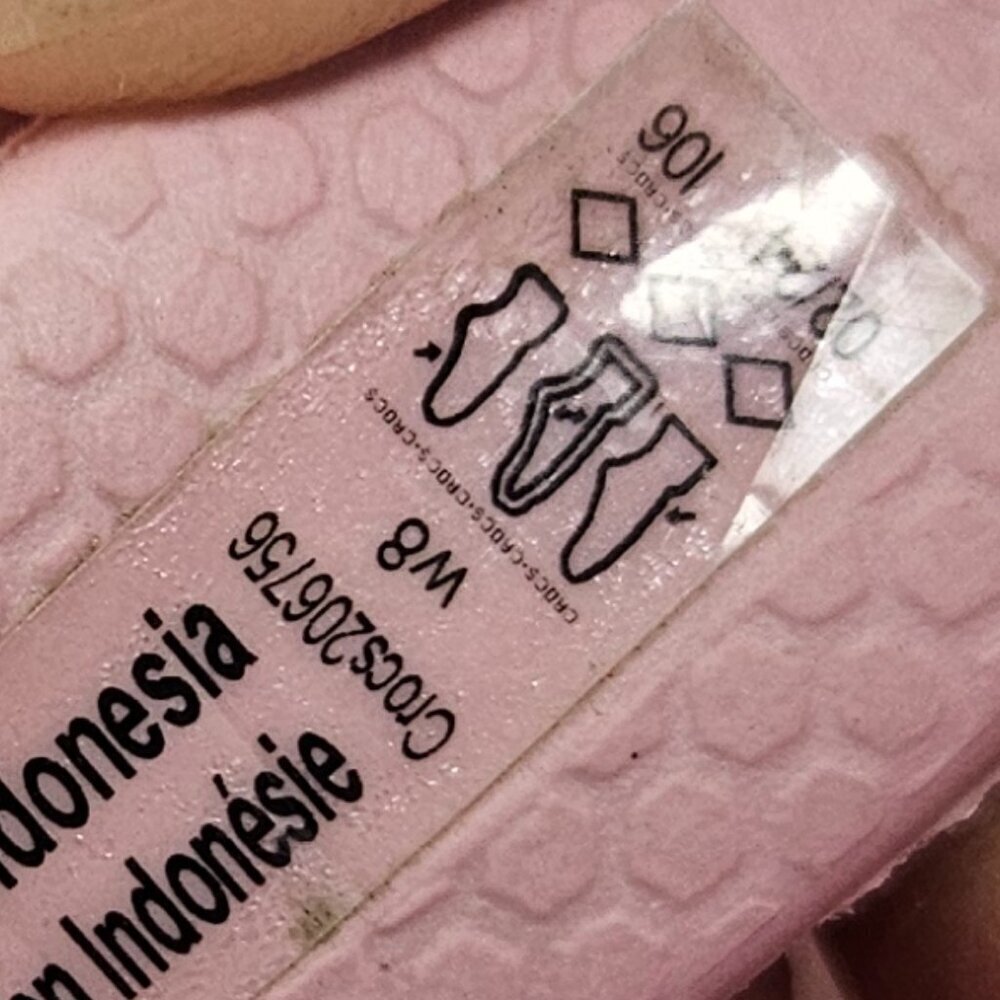 CROCS Kadee II Strappy Slip On Slide Sandal Light Pink 8 - Picture 10 of 10